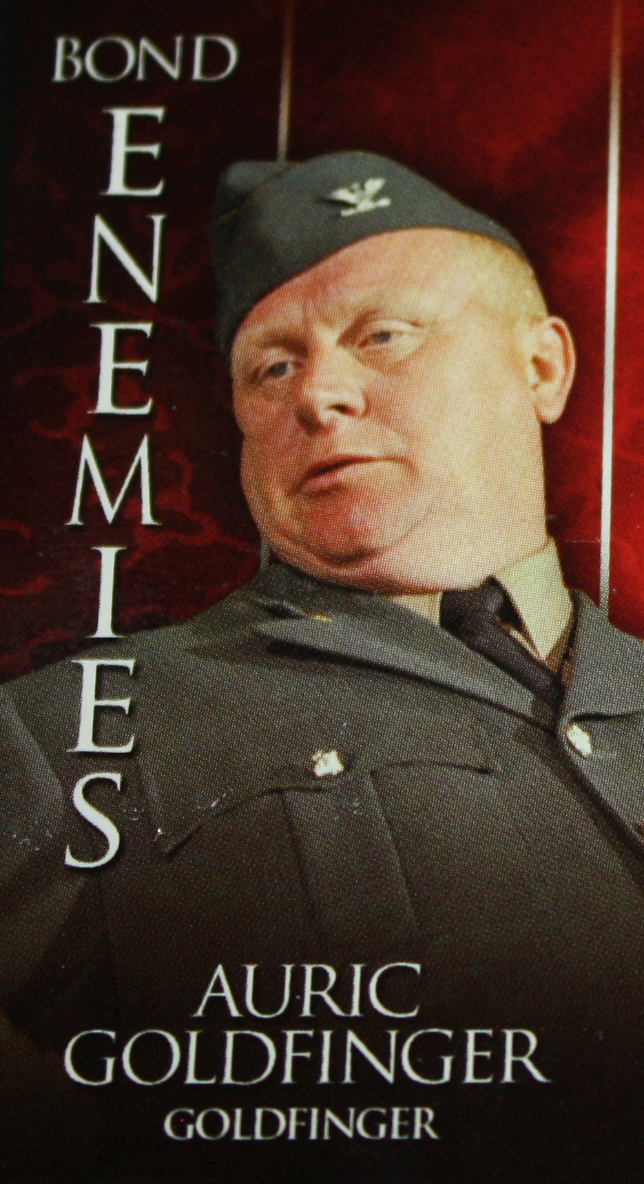 PARTS ONLY -Monopoly Ultimate James Bond Board Game - "Auric Goldfinger" Bond Enemy Card (New)