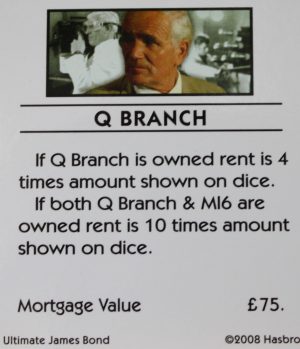 PARTS ONLY -Monopoly Ultimate James Bond Board Game -  28 Title Deed Cards & 51 Title Deed Removeable Labels