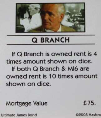 PARTS ONLY -Monopoly Ultimate James Bond Board Game - 28 Title Deed Cards & 51 Title Deed Removeable Labels