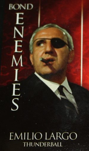 PARTS ONLY -Monopoly Ultimate James Bond Board Game -"Emilio Largo" Bond Enemy Card (New)