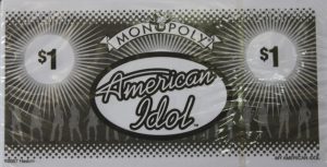 PARTS ONLY -Monopoly "My American Idol" Board Game Specialty Money - New