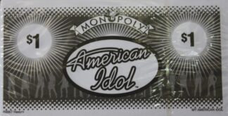 PARTS ONLY -Monopoly "My American Idol" Board Game Specialty Money - New