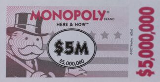 PARTS ONLY - Monopoly The Australian Here and Now Edition Board Game - 10 x $5M Specialty Money (New)