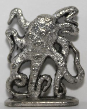 PARTS ONLY -Monopoly Ultimate James Bond Board Game -  Octopus Pewter Token (New)