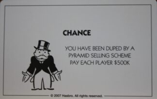 PARTS ONLY - Monopoly The Australian Here and Now Edition Board Game - #13 Chance Card Only