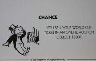 PARTS ONLY - Monopoly The Australian Here and Now Edition Board Game - #8 Chance Card Only
