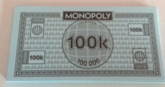 PARTS ONLY - Monopoly Board Game "City Edition" - Pack of 10 of 100K Money