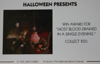 PARTS ONLY - Monopoly Tim Burton's The Nightmare Before Christmas Board Game - #14 Halloween Presents Card