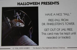 PARTS ONLY - Monopoly Tim Burton's The Nightmare Before Christmas Board Game - #2 Halloween Presents Card