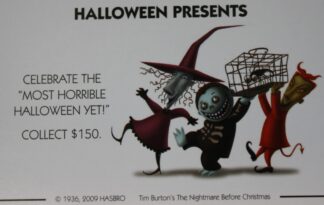 PARTS ONLY - Monopoly Tim Burton's The Nightmare Before Christmas Board Game - #5 Halloween Presents Card
