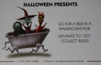 PARTS ONLY - Monopoly Tim Burton's The Nightmare Before Christmas Board Game - #6 Halloween Presents Card