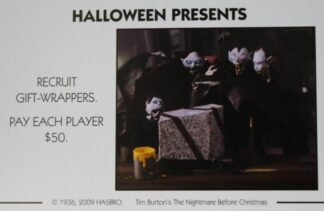 PARTS ONLY - Monopoly Tim Burton's The Nightmare Before Christmas Board Game - #8 Halloween Presents Card