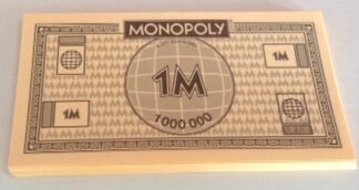 PARTS ONLY - Monopoly Board Game "City Edition" - 10 x $1M Money