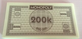 PARTS ONLY - Monopoly Board Game "City Edition" - 10 x $200K Money