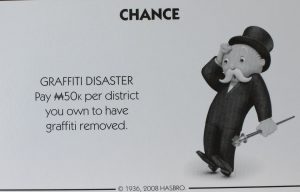 PARTS ONLY - Monopoly City Board Game - #3 Chance Card