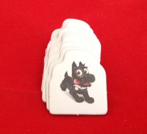 PARTS ONLY -Monopoly Junior Board Game - 12 Dog Sold Signs