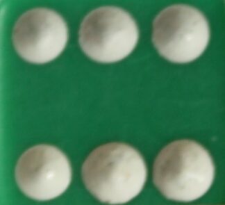 PARTS ONLY -Green/White Board Game Die
