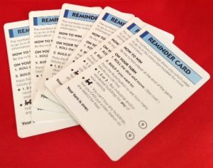 PARTS ONLY -Monopoly Board Game "City Edition" - 6 Reminder Cards
