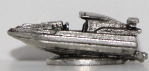 PARTS ONLY -Monopoly Ultimate James Bond Board Game -  Q-Boat Pewter Token (New)