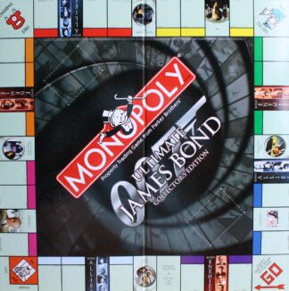 PARTS ONLY -Monopoly Ultimate James Bond Board Game - Game Board, 51 Location Labels (New)