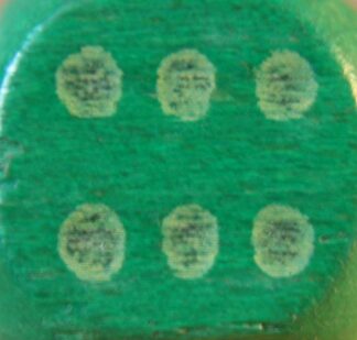 PARTS ONLY -Green/Gold Board Game Die