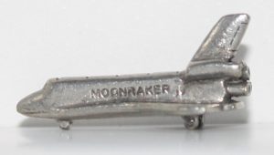 PARTS ONLY -Monopoly Ultimate James Bond Board Game -  Moon Raker Shuttle Pewter Token (New)