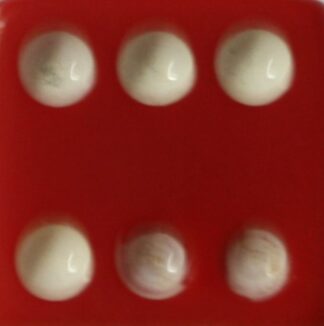 PARTS ONLY -Red/White Board Game 15 mm Die