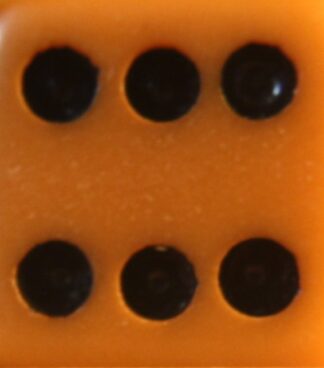 PARTS ONLY -Tan/Black Board Game 15mm Die