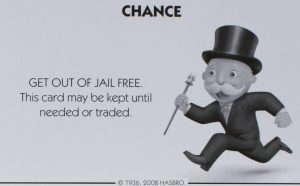 PARTS ONLY - Monopoly City Board Game - #17 Chance Card