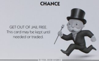 PARTS ONLY - Monopoly City Board Game - #4 Chance Card