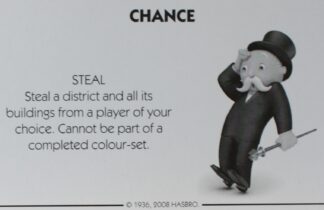PARTS ONLY - Monopoly City Board Game - #14 Chance Card
