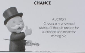 PARTS ONLY - Monopoly City Board Game - #15 Chance Card