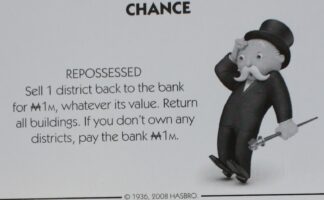 PARTS ONLY - Monopoly City Board Game - #18 Chance Card