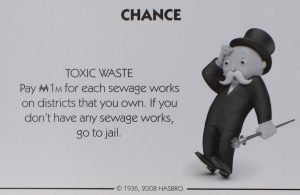 PARTS ONLY - Monopoly City Board Game - #21 Chance Card