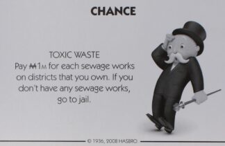 PARTS ONLY - Monopoly City Board Game - #21 Chance Card