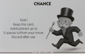 PARTS ONLY - Monopoly City Board Game - # 6 Chance Card