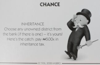 PARTS ONLY - Monopoly City Board Game - #25 Chance Card