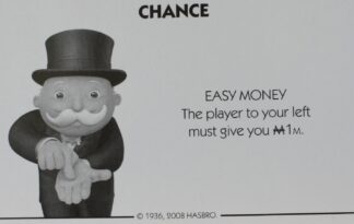 PARTS ONLY - Monopoly City Board Game - # 5 Chance Card