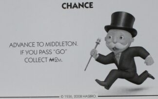 PARTS ONLY - Monopoly City Board Game - #8 Chance Card