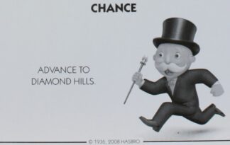 PARTS ONLY - Monopoly City Board Game - #9 Chance Card