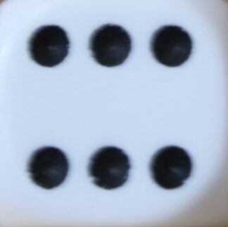 PARTS ONLY -White/Black Board Game 14mm Die