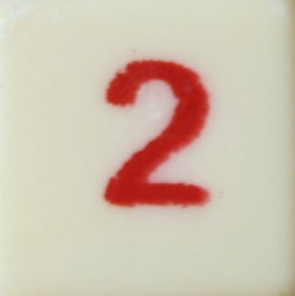 PARTS ONLY -White/Red Board Game Numbered Die