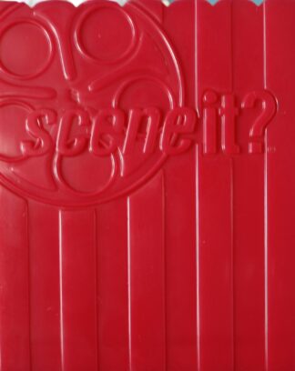 PARTS ONLY -Scene It Music Board Game - Red Plastic Popcorn Trivia Card Holder