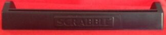 PARTS ONLY - Scrabble Board Game "Trickster" Version - (1) Black Plastic Tile Rack Only
