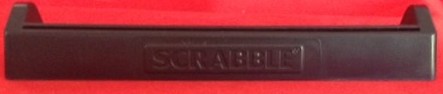 PARTS ONLY - Scrabble Board Game "Trickster" Version - (1) Black Plastic Tile Rack Only