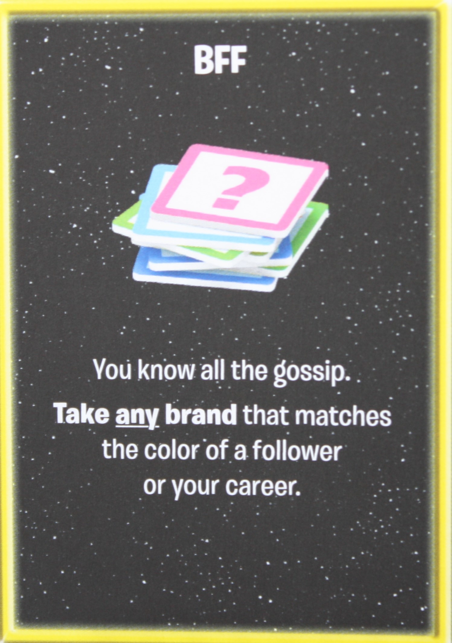 PARTS ONLY - The Game of Life "Empire" Board Game - Action "BFF" Card Only