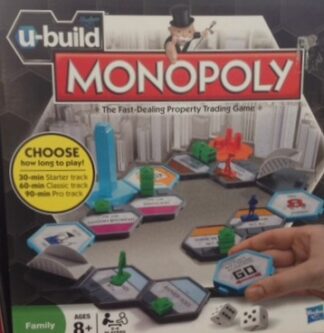 Monopoly Board Game U-Build Edition - Pre Owned