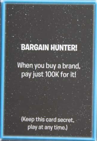 PARTS ONLY - The Game of Life "Empire" Board Game - Empire "Bargain Hunter!" Card Only