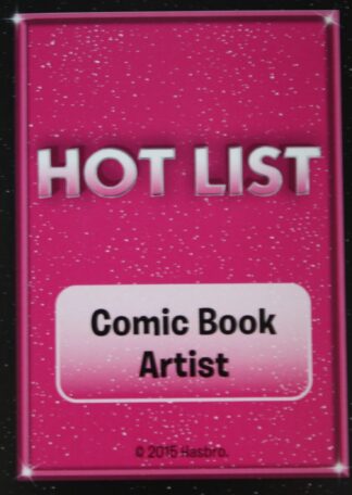 PARTS ONLY -The Game of Life "Empire" Board Game - Hot List "Comic Book Artist" Card