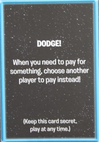 PARTS ONLY - The Game of Life "Empire" Board Game - Empire "Dodge!" Card Only
